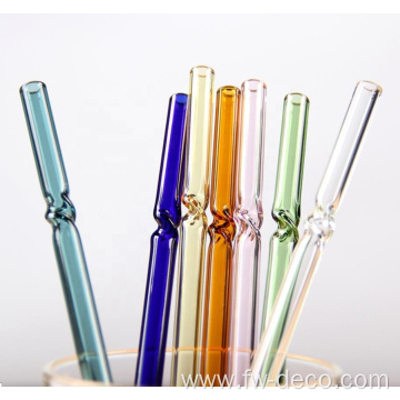 custom colored glass drinking straws